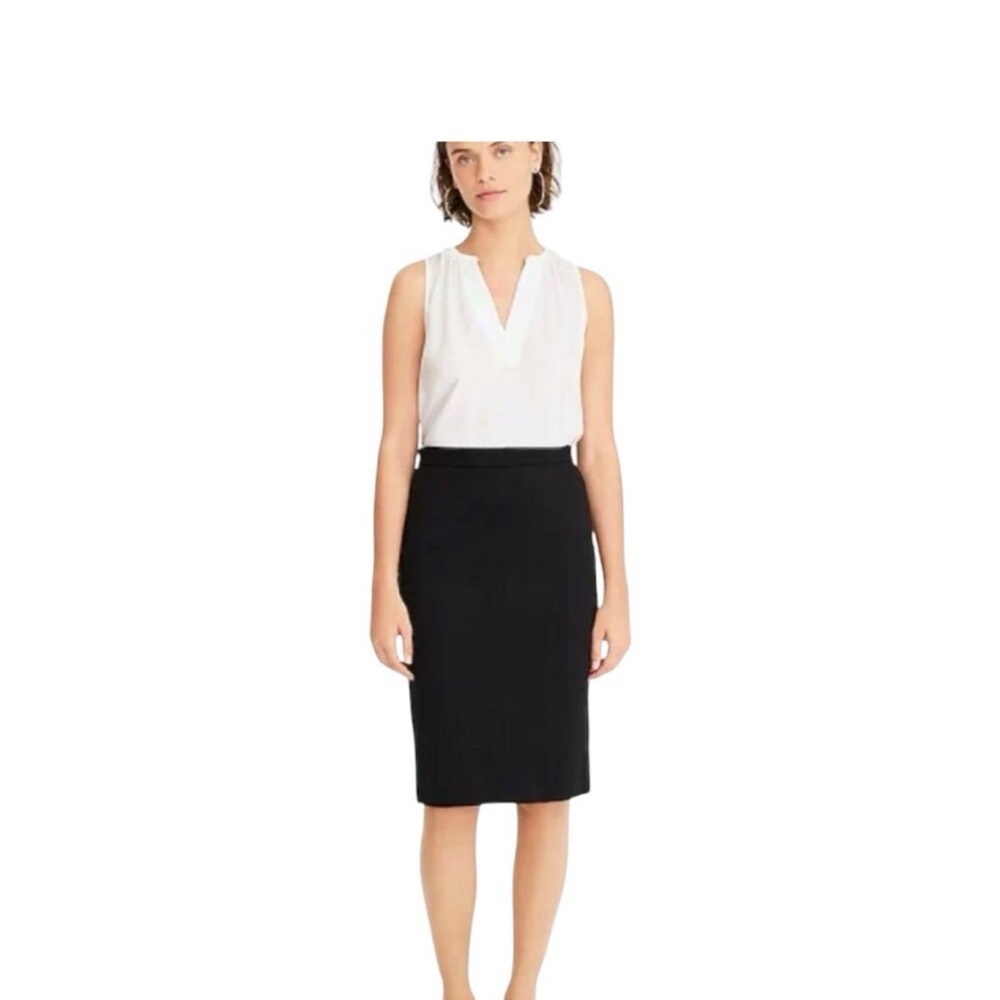 J. Crew Classic Black Pencil Skirt